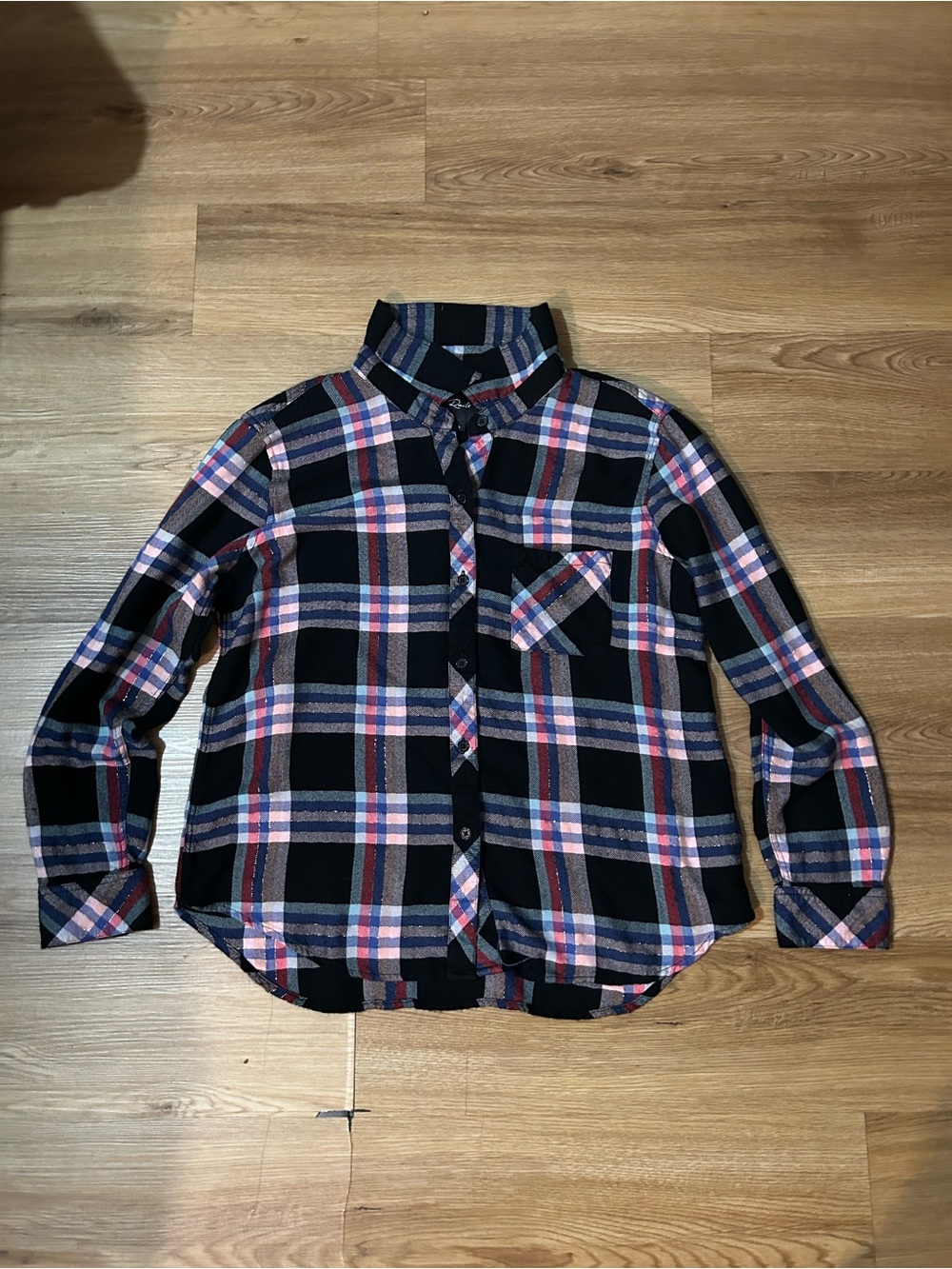 Rails Plaid Button Front Shirt Women’s Size L Lightweight Soft